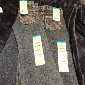 2 pair of Wrangler girls jeans